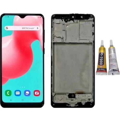 TE Samsung A31 A315F Uyumlu Çıtalı Lcd Ekran Servis + B7000 ürün görseli 1