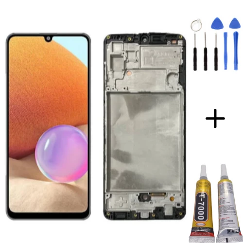 TE Samsung A32 A325F Uyumlu OLED Çıtalı Lcd Ekran + Montaj Kiti ürün görseli 1