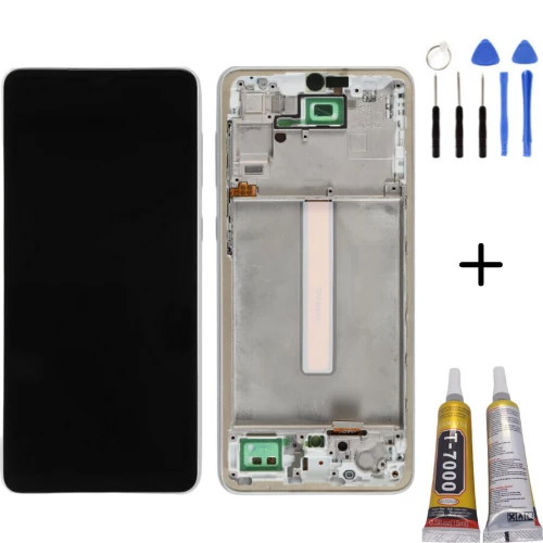 TE Samsung A33 5G A336F Uyumlu OLED Çıtalı Lcd Ekran Beyaz ürün görseli 1