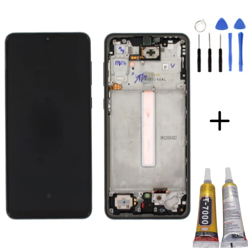 TE Samsung A33 5G A336F Uyumlu OLED Çıtalı Lcd Ekran Siyah ürün görseli 1