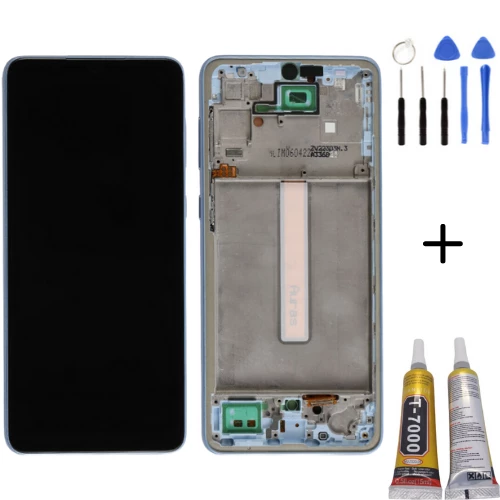 TE Samsung A33 5G A336F Uyumlu OLED Çıtalı Lcd Ekran Mavi ürün görseli 1