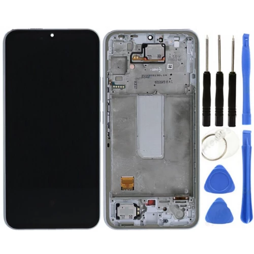 TE Samsung A34 5G A346F Uyumlu Çıtalı Lcd Ekran Beyaz + Tamir Seti ürün görseli 1