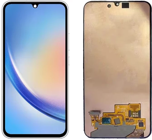 TE Samsung A34 5G A346F Uyumlu OLED Lcd Ekran Dokunmatik Siyah ürün görseli 1