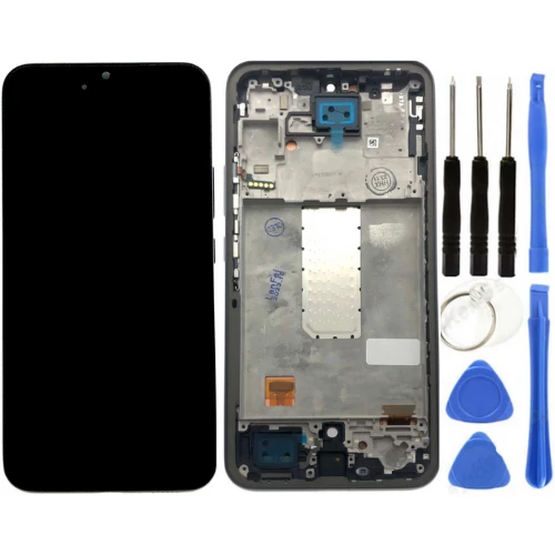TE Samsung A34 5G A346F Uyumlu Çıtalı Lcd Ekran Siyah + Tamir Seti ürün görseli 1