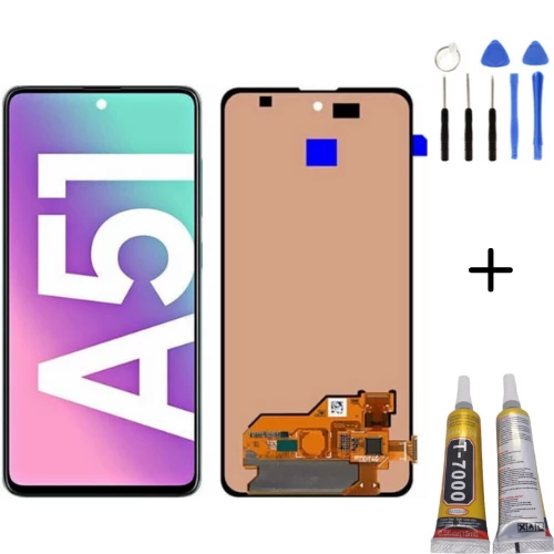 TE Samsung A51 A515F Uyumlu OLED Lcd Ekran + Montaj Kiti ürün görseli 1