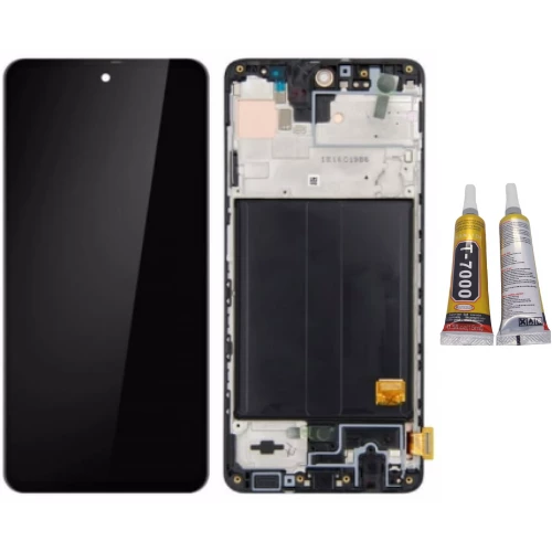 TE Samsung A51 A515F Uyumlu A Kalite Çıtalı Lcd Ekran + B7000 ürün görseli 1