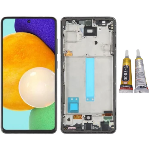 TE Samsung A52 5G A526F Uyumlu OLED Çıtalı Lcd Ekran + B7000 ürün görseli 1