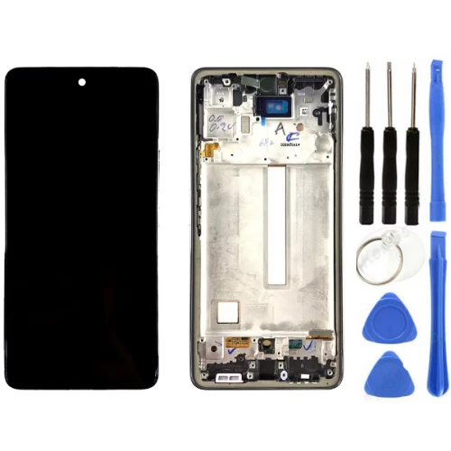 TE Samsung A53 5G A536F Uyumlu A Kalite Çıtalı Lcd Ekran Siyah ürün görseli 1
