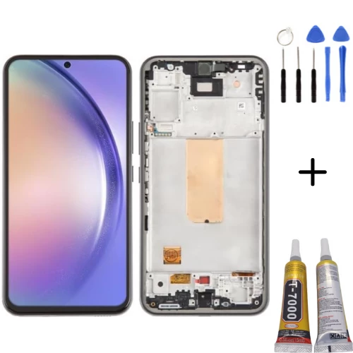 TE Samsung A54 5G A546F Uyumlu Çıtalı Lcd Ekran Beyaz+ Montaj Kiti ürün görseli 1