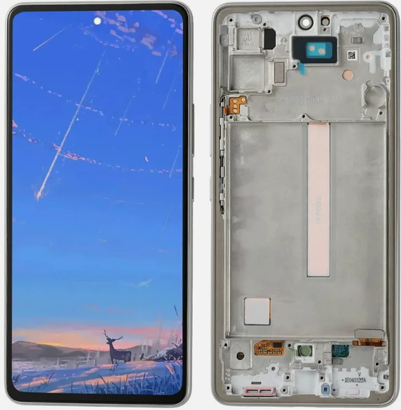 TE Samsung A53 5G A536F Uyumlu OLED Çıtalı Lcd Ekran Beyaz ürün görseli 1