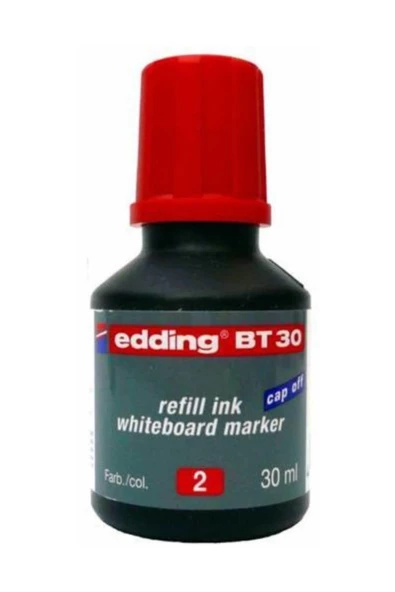 Edding Tahta Kalem Mürekkebi Damlalıklı 30 ML Kırmızı BT30 ürün görseli 1