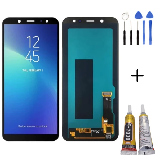 TE Samsung A6 2018 A600F Uyumlu OLED Lcd Ekran + Montaj Kiti ürün görseli 1