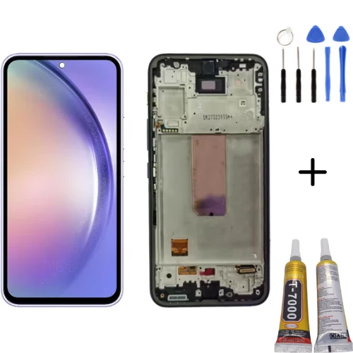 TE Samsung A54 5G A546F Uyumlu Lcd Ekran Servis Siyah+ Montaj Kiti ürün görseli 1