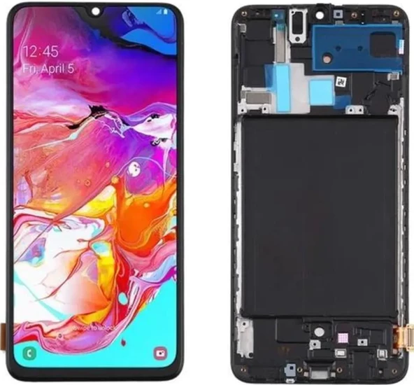 TE Samsung A70 A705F Uyumlu OLED Çıtalı Lcd Ekran Dokunmatik ürün görseli 1