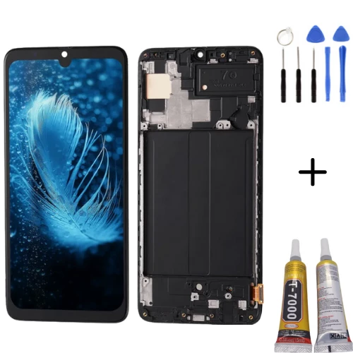 TE Samsung A70S A707F Uyumlu OLED Çıtalı Lcd Ekran + Montaj Kiti ürün görseli 1