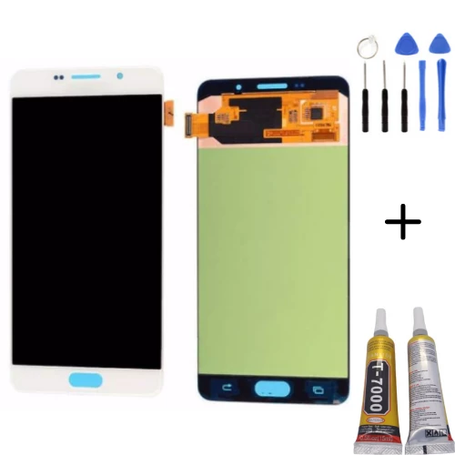 TE Samsung A7 2016 A710F Uyumlu A Kalite Lcd Ekran Beyaz ürün görseli 1