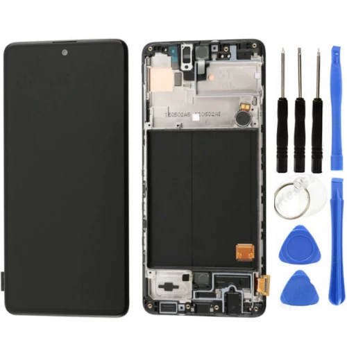 TE Samsung A71 A715F Uyumlu A Kalite Çıtalı Lcd Ekran + Tamir Seti ürün görseli 1