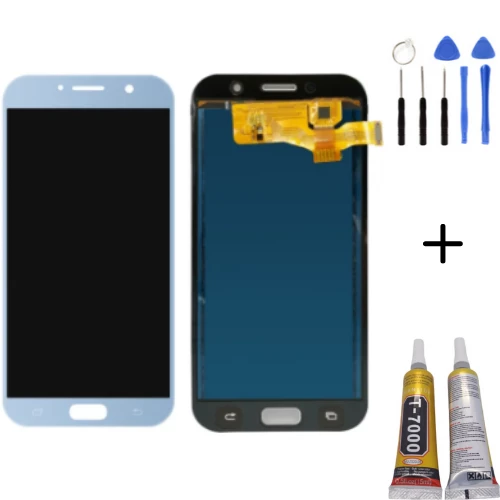 TE Samsung A7 2017 A720F Uyumlu A Kalite Lcd Ekran Mavi ürün görseli 1