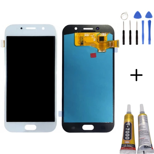 TE Samsung A7 2017 A720F Uyumlu A Kalite Lcd Ekran Beyaz ürün görseli 1