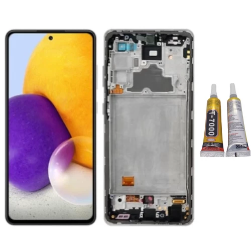 TE Samsung A72 4G A725F Uyumlu Çıtalı Lcd Ekran Servis + B7000 ürün görseli 1