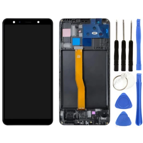TE Samsung A7 2018 A750F Uyumlu Çıtalı Lcd Ekran + Tamir Seti ürün görseli 1