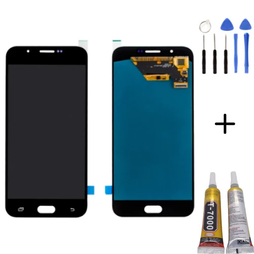 TE Samsung A8 2016 A810F Uyumlu Lcd Ekran Siyah + Montaj Kiti ürün görseli 1