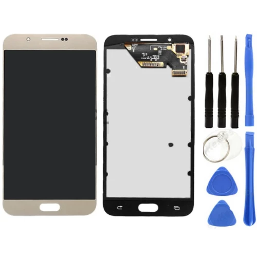 TE Samsung A8 2016 A810F Uyumlu Lcd Ekran Gold + Tamir Seti ürün görseli 1