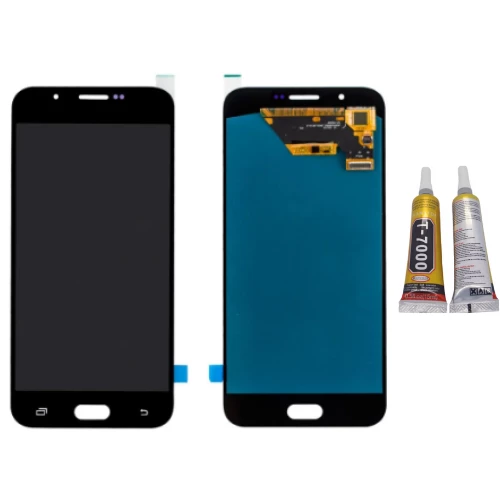 TE Samsung A8 2016 A810F Uyumlu A Kalite Lcd Ekran Siyah + B7000 ürün görseli 1