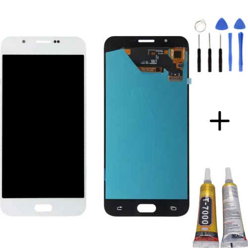 TE Samsung A8 2016 A810F Uyumlu A Kalite Lcd Ekran Beyaz ürün görseli 1