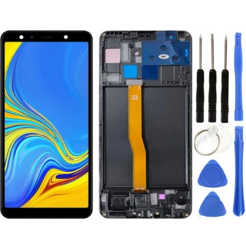 TE Samsung A7 2018 A750F Uyumlu Çıtalı Lcd Ekran Servis +Tamir Seti ürün görseli 1