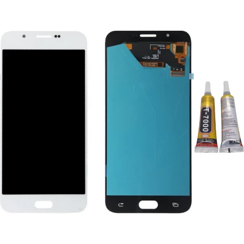 TE Samsung A8 2016 A810F Uyumlu Lcd Ekran Servis Beyaz + B7000 ürün görseli 1