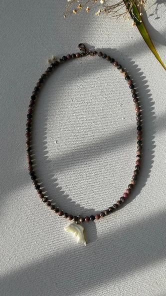 Rodonit kolye - Resim 4