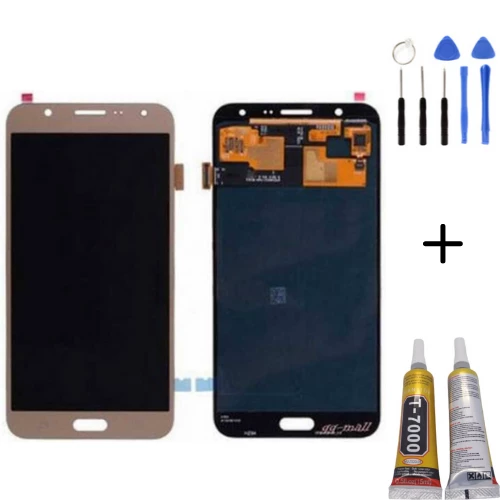 TE Samsung J7 J700 Uyumlu Lcd Ekran Servis Gold Montaj Kiti ürün görseli 1