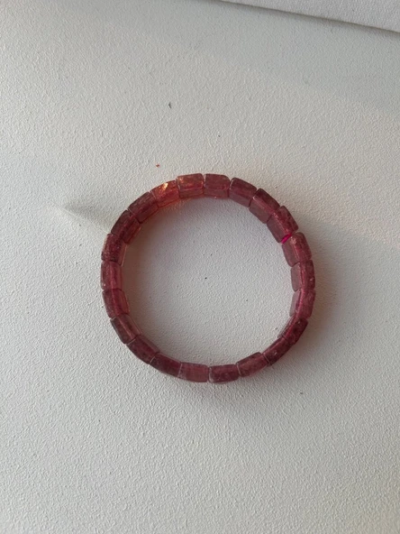 Çilek kuvars bileklik - Resim 4