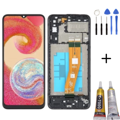 TE Samsung M04 M045 Uyumlu Çıtalı OLED Lcd Ekran + Montaj Kiti ürün görseli 1