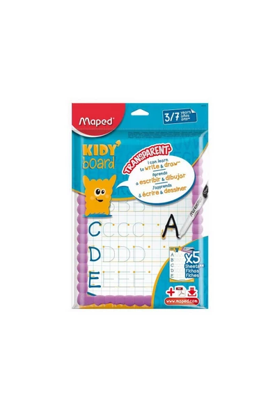 Maped Yazı Tahtası Kıddy Board Çoçuk Esnek Ve Transparan Kit ürün görseli 1