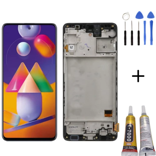 TE Samsung M31s M317 Uyumlu Çıtalı Lcd Ekran Servis + Montaj Kiti ürün görseli 1