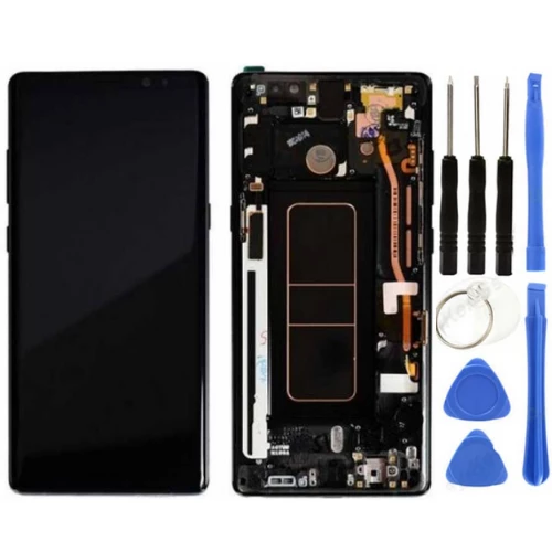 TE Samsung Note 8 N950 Uyumlu Çıtalı Lcd Ekran Siyah + Tamir Seti ürün görseli 1