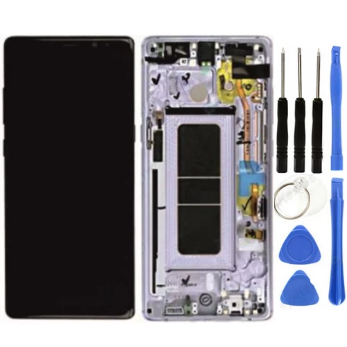 TE Samsung Note 8 N950 Uyumlu Çıtalı A Kalite Lcd Ekran Beyaz ürün görseli 1
