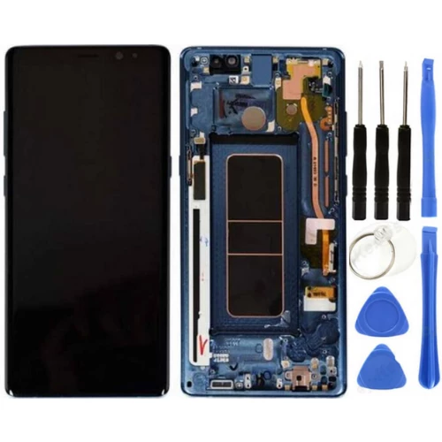TE Samsung Note 8 N950 Uyumlu Çıtalı OLED Lcd Ekran Mavi ürün görseli 1