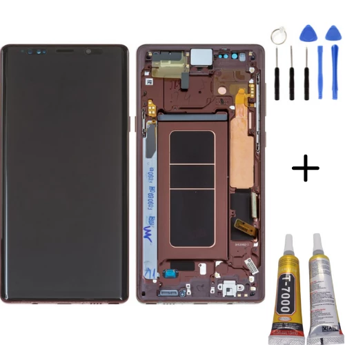 TE Samsung Note 9 N960 Uyumlu Çıtalı A Kalite Lcd Ekran Kırmızı ürün görseli 1