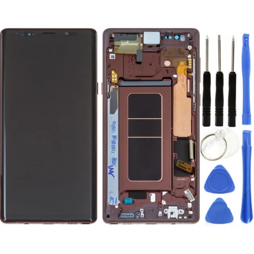 TE Samsung Note 9 N960 Uyumlu Çıtalı Lcd Ekran Servis Kırmızı ürün görseli 1