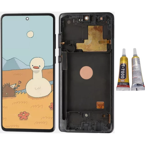TE Samsung Note 10 Lite N770 Uyumlu Çıtalı Lcd Ekran Siyah ürün görseli 1