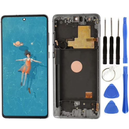 TE Samsung Note 10 Lite N770 Uyumlu Çıtalı A Kalite Lcd Ekran Beyaz ürün görseli 1
