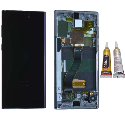 TE Samsung Note 10 N970 Uyumlu Çıtalı Servis Lcd Ekran Mavi ürün görseli 1