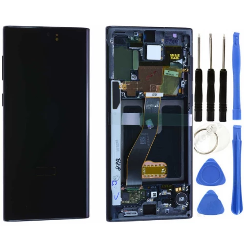 TE Samsung Note 10 N970 Uyumlu Çıtalı A Kalite Lcd Ekran Siyah ürün görseli 1