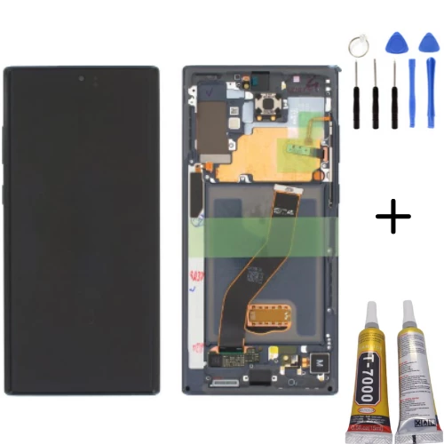 TE Samsung Note 20 5G N981 Uyumlu Çıtalı Lcd Ekran Siyah + Full Set ürün görseli 1