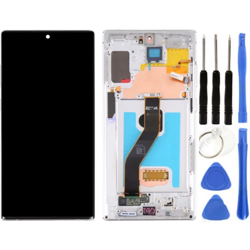 TE Samsung Note 10 Plus N975 Uyumlu Çıtalı Lcd Ekran Beyaz ürün görseli 1