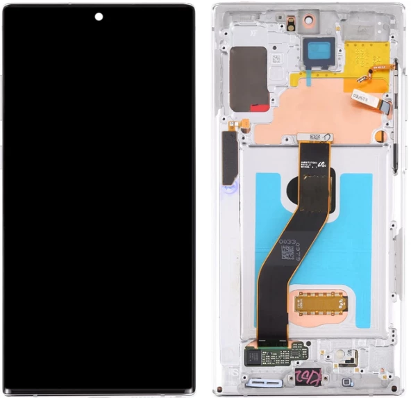TE Samsung Note 10 Plus N975 Uyumlu Çıtalı A Kalite Lcd Ekran Beyaz ürün görseli 1
