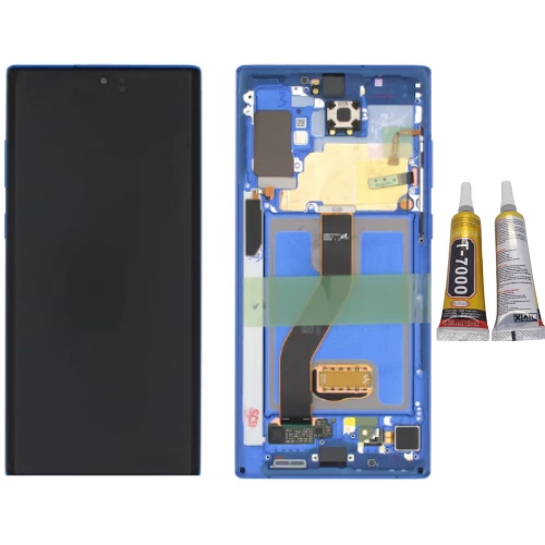 TE Samsung Note 10 Plus N975 Uyumlu Çıtalı OLED Lcd Ekran Mavi ürün görseli 1